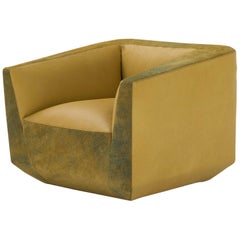 Amura 'Panis' Armchair in Melange Leather by Emanuel Gargano & Anton Cristell