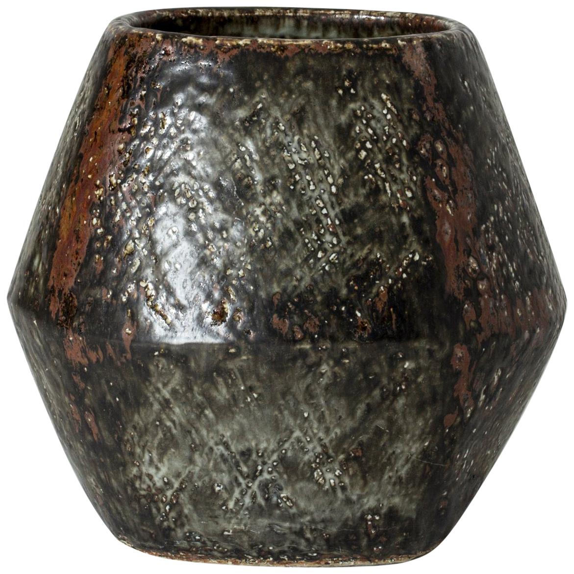 Unique Chamotte Vase by Carl-Harry Stålhane