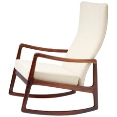 Ole Wanscher FD-160 Rosewood Rocking Chair, circa 1960