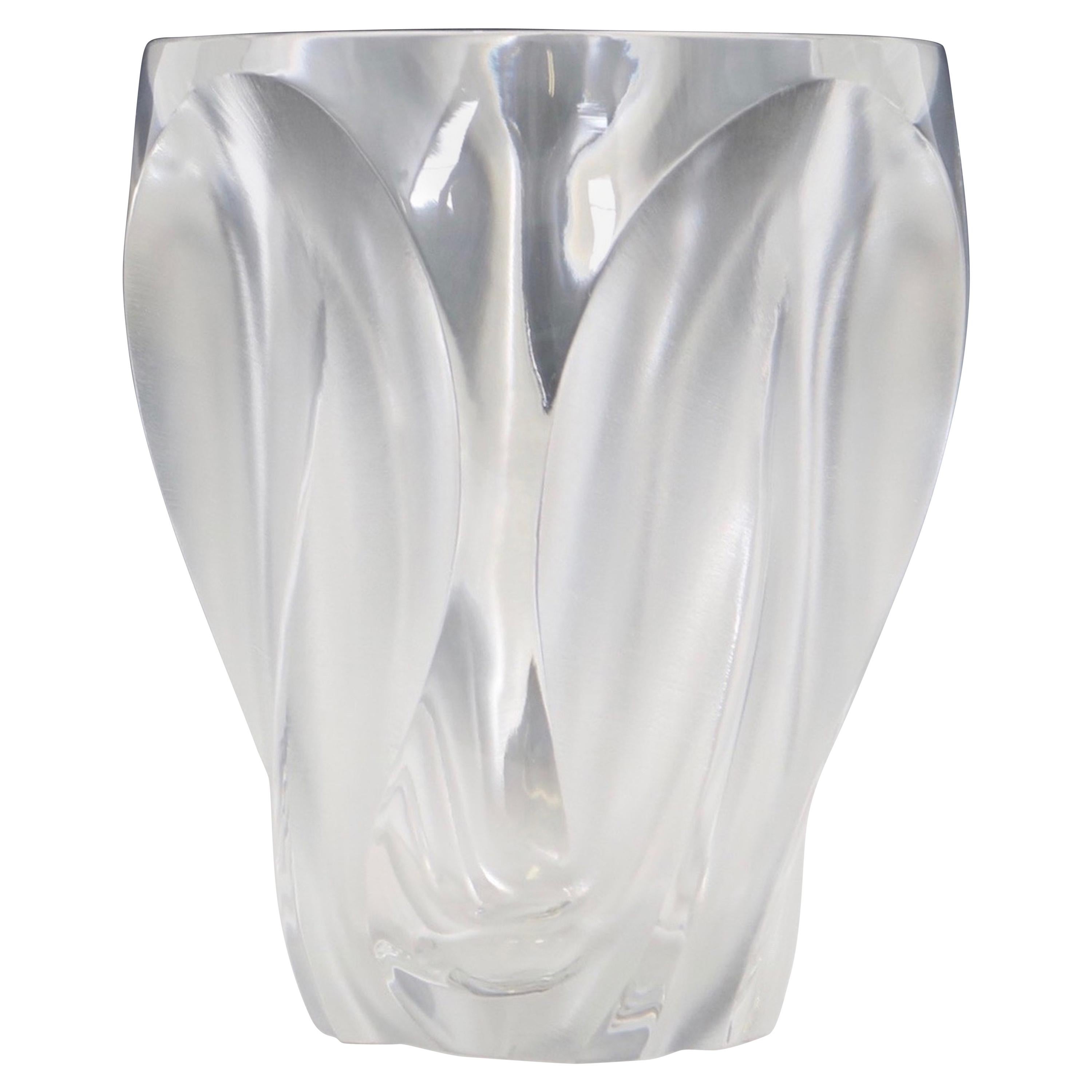Lalique Ingrid Vase in Clear Crystal