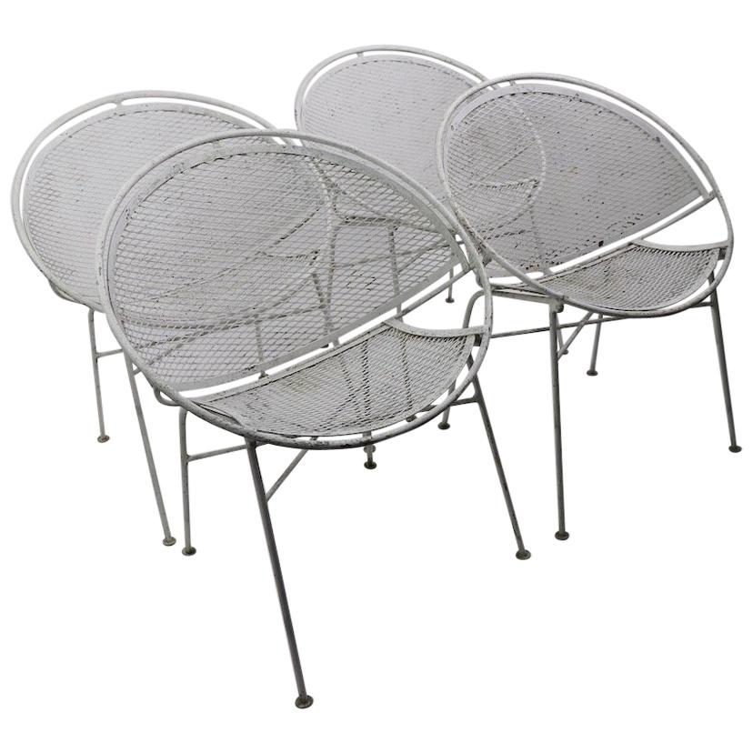 Set of Four Hoop Chairs by Salterini