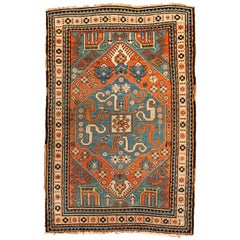 Antique Caucasian Cloudband Kazak Rug, circa 1880