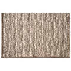 Woven Wool Rug in Natural, Custom Made in the USA