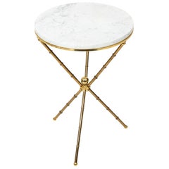 Italian Faux Bamboo Side Table