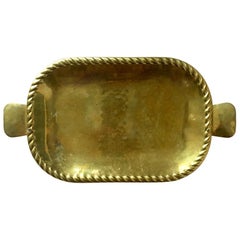 Vintage Swedish Brass Tray
