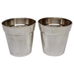 Pair of Sterling Cartier Flower Pots