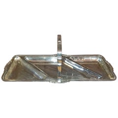 Plato Bon Bon de Sheffield chapado en plata Art Déco