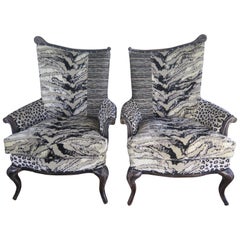 Pair of Animal Print Chairs