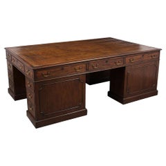 Antique Rare 19th Century English Partners Desk