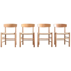 Børge Mogensen J39 Vintage Dining Chair en chêne pour FDB Mobler Set of 4