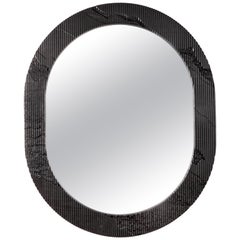 Shale Mirror in Black by Simon Johns