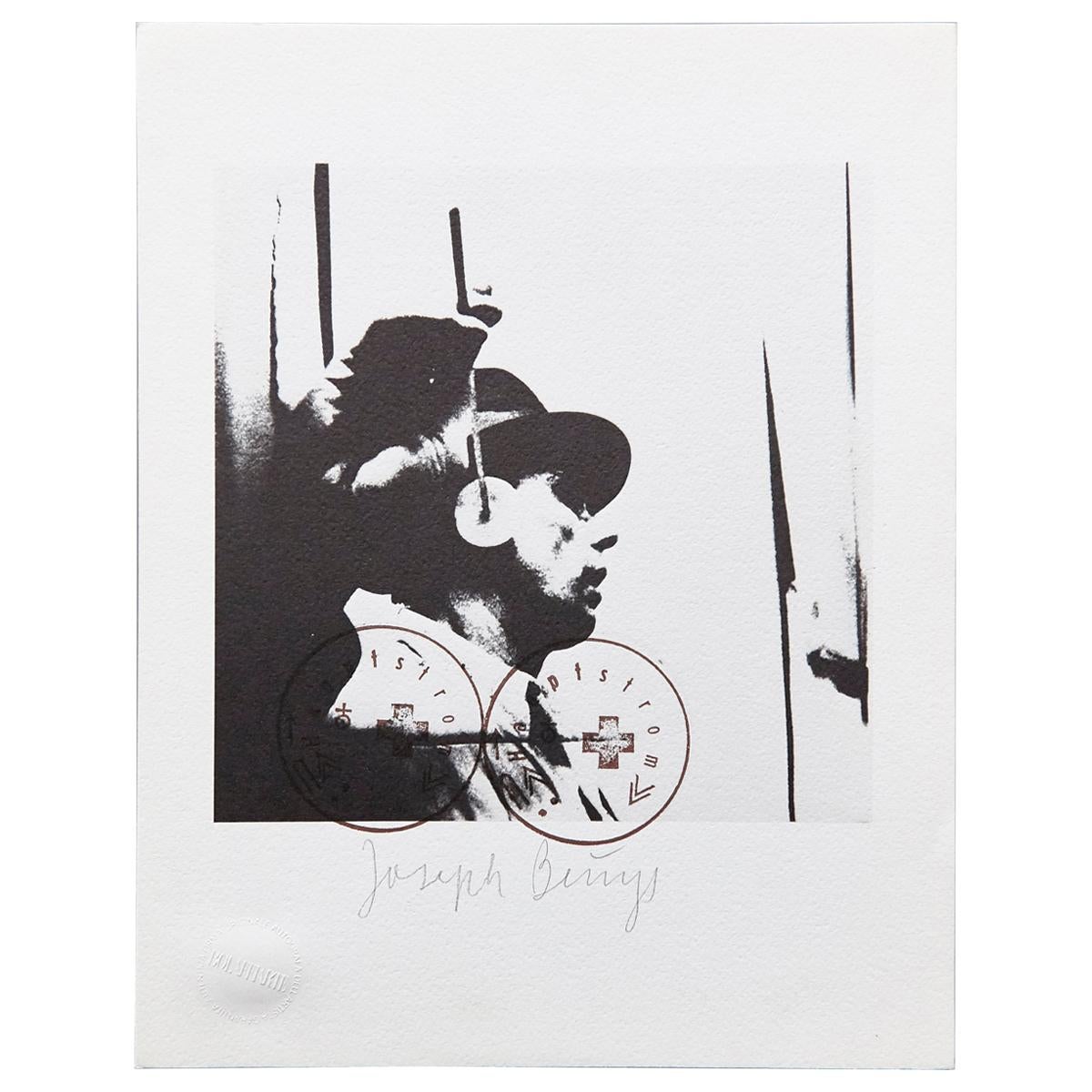 Joseph Beuys, Lithography "L'Udito", 1974