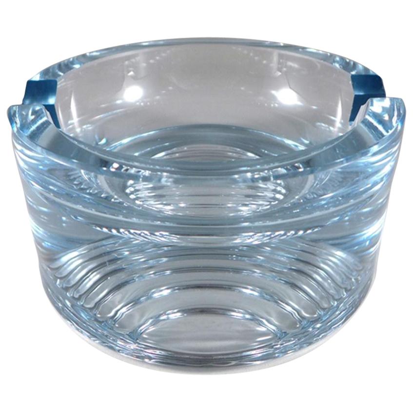 Chunky Pale Blue Ashtray For Sale