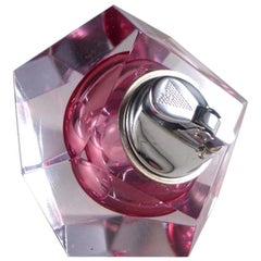 Faceted Murano Sommerso Glass Lighter
