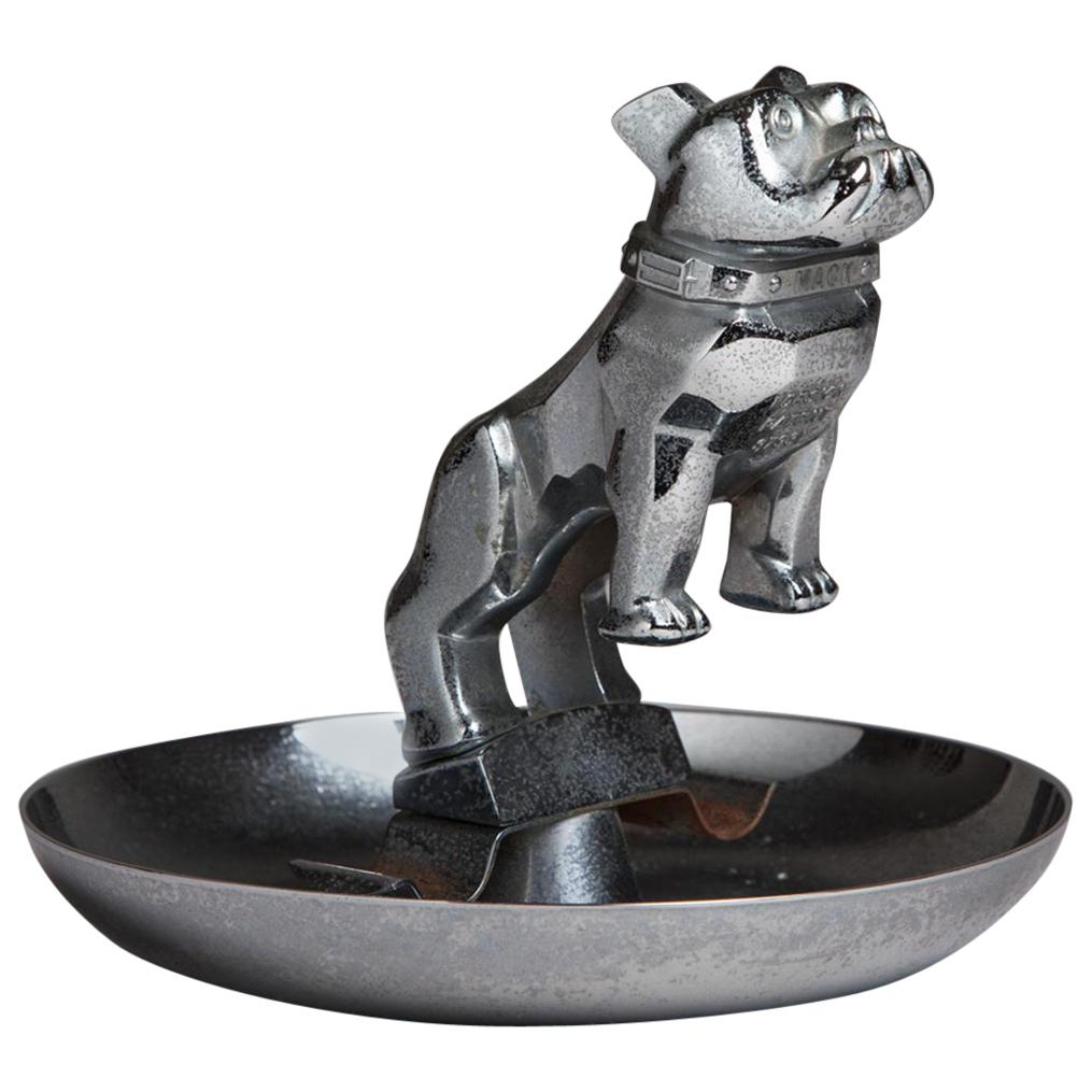 Nickel-Plated Cast Metal Mack Truck Bulldog For Sale