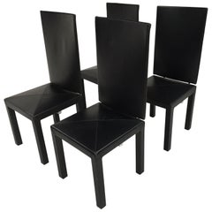 B&B Italia Arcadia Tallback Dining Chairs by Paolo Piva, circa 1980s