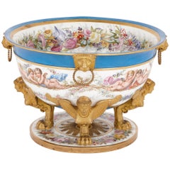 19th Century Sèvres style porcelain centrepiece