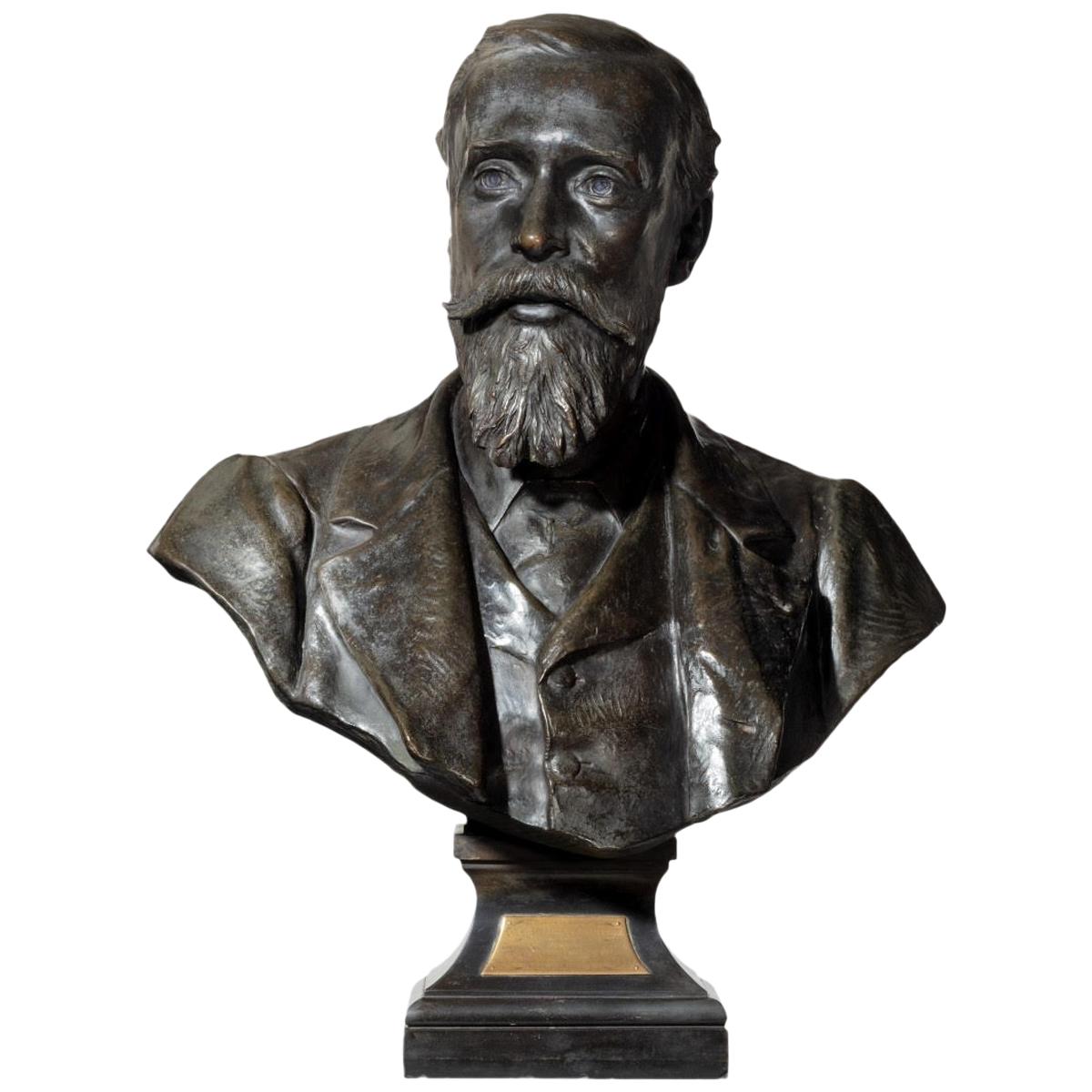 Late Victorian Bronze Study of Dr Stanley Armitage by Sir Thomas Brock 