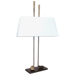 Golf Club Table Lamp in Vintage Brass Finish
