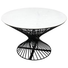 Mid-Century Modern Iron Round Table