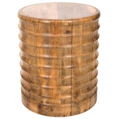 Accordion Shaped Wooden Pedestal