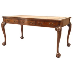 English Chippendale Style Mahogany Drawer Table