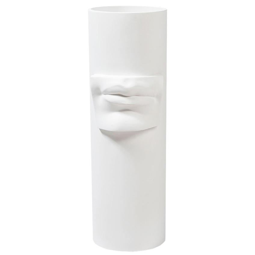 Vase David par Michel-Ange, céramique blanc mat, Italie