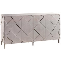 Contemporary Sedici Sideboard in Handcrafted Solid Wood