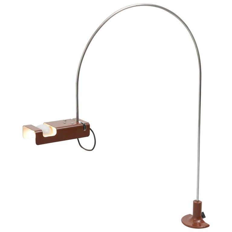 Spider Table Lamp In Brown By Joe Colombo For Oluce 1967 Im