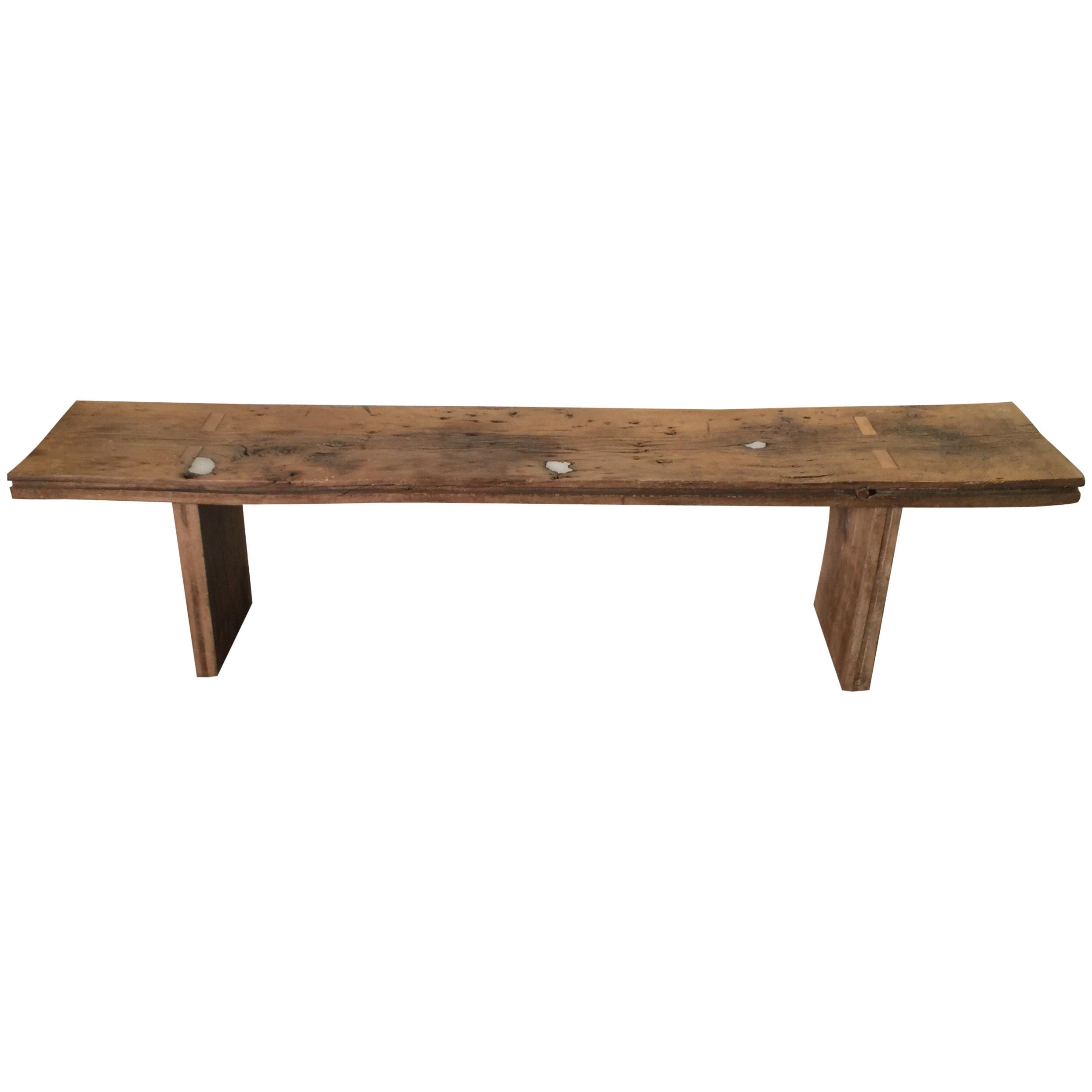 Well Designed Primitive Industrial Coffee Table Bench