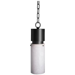 Contemporary Zona Pendant 000 in Alabaster by Orphan Work