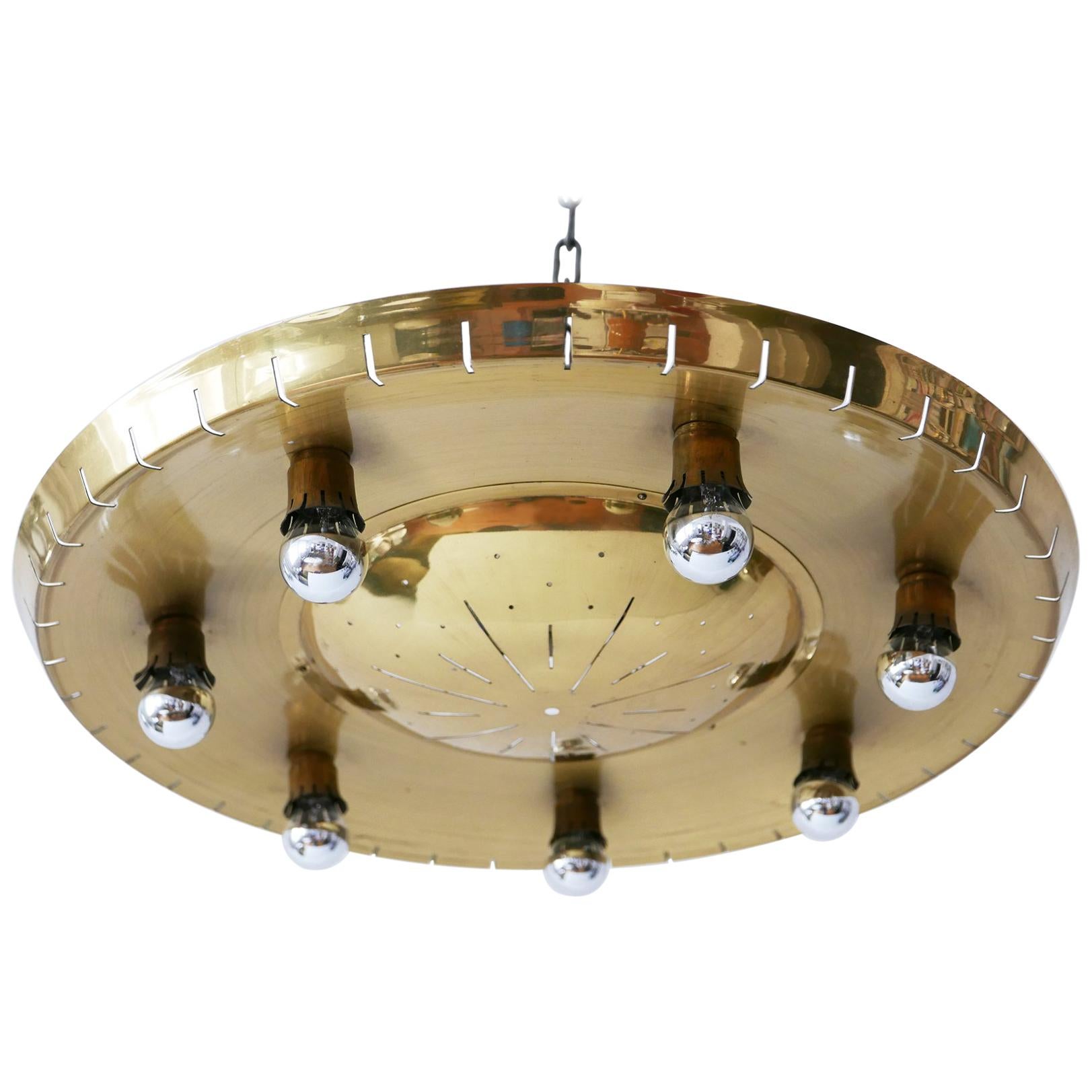 Rare Mid-Century Ceiling Light or Chandelier by Günter Trieschmann Germany 1950s For Sale