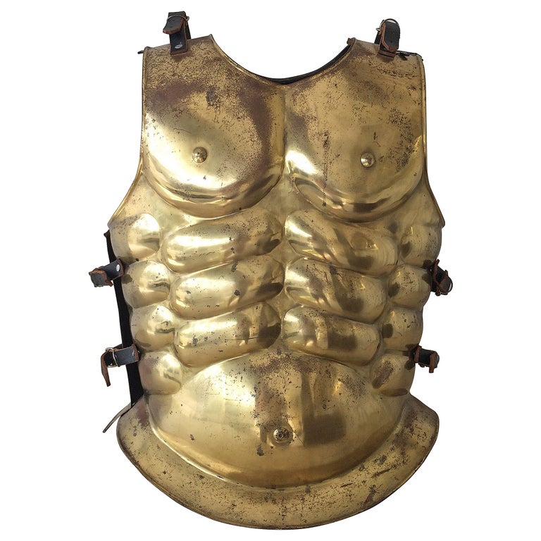 Roman Gladiator Armour in Brass For Sale at 1stDibs roman chest plate