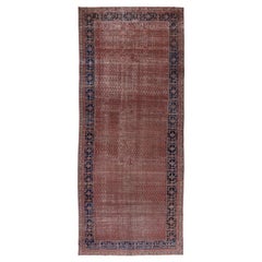 Antique Persian Malayer Gallery Carpet, circa 1910s, Saraband Design