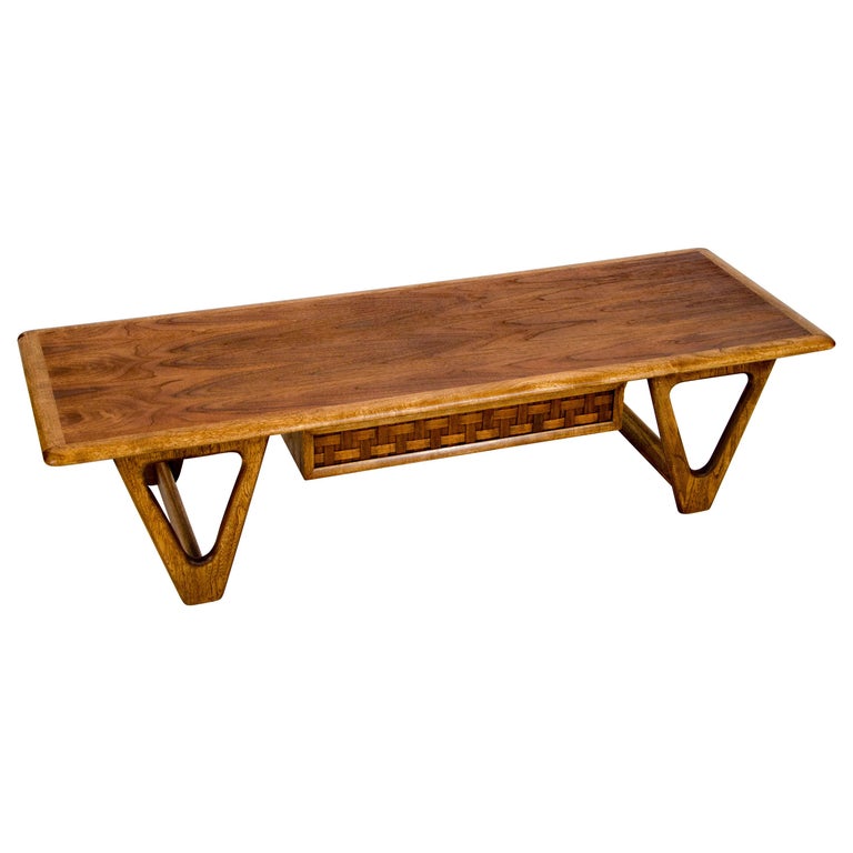 Rectangular Walnut Coffee Table by Lane of Altavista, Virginia at 