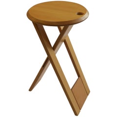 1980s Beech Folding Suzy Stool by Adrian Reed for Princes Design Works