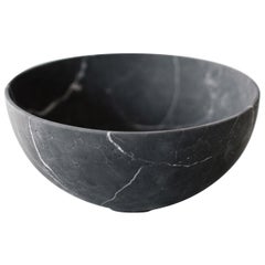 Grande Bowl in Black Marble, In Stock