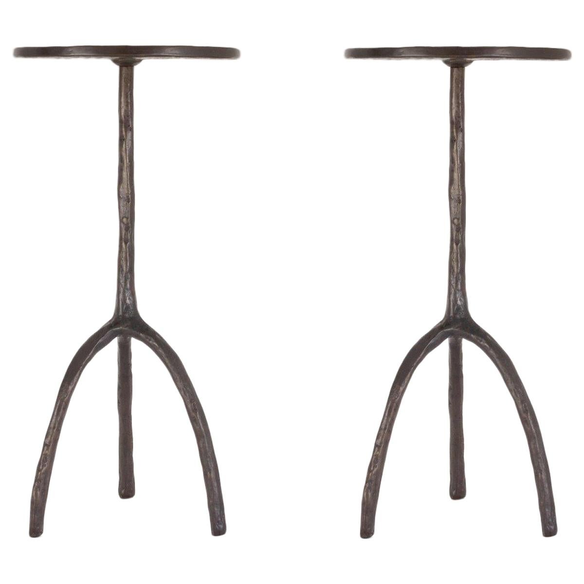 Pair of Trepied Drinks Tables by Christian Liaigre