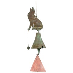 Paolo Soleri "Howling Wolf" Bronze Wind Chime for Arcosanti