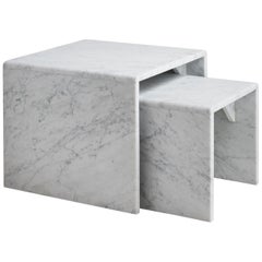 Marble Nesting Tables, Italy, circa 1960