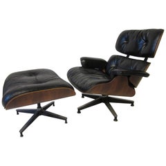 Eames Rosewood 670 Lounge Chair & Ottoman by Herman Miller
