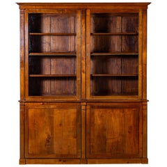 Ancienne bibliothèque Empire Antiques Directoire en cerisier, circa 1800