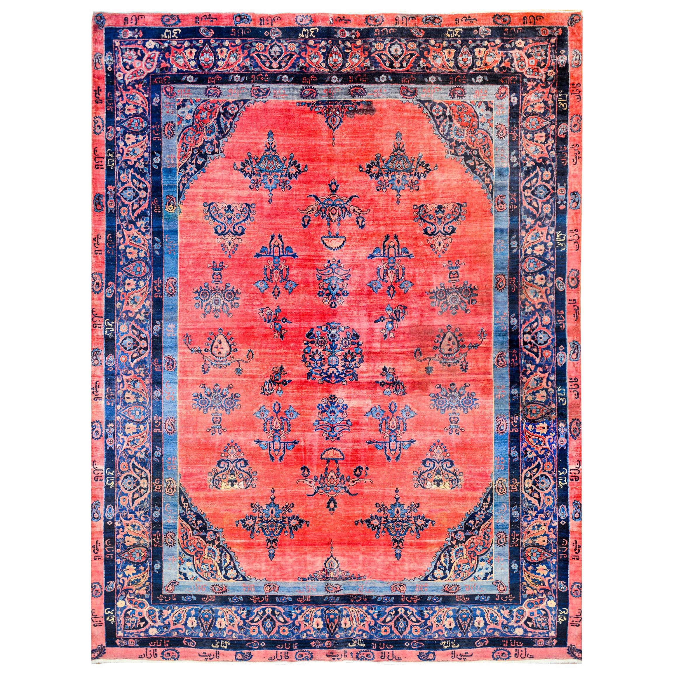 Wonderful Early 20th Century Kashan Rug For Sale