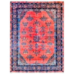 Merveilleux tapis Kashan du début du XXe siècle
