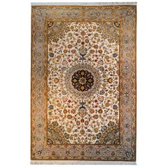 Unbelievable Vintage Century Tabriz Silk Rug