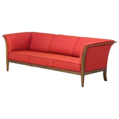 Classic Frits Henningsen Sofa in Cuban Mahogany Danish Midcentury