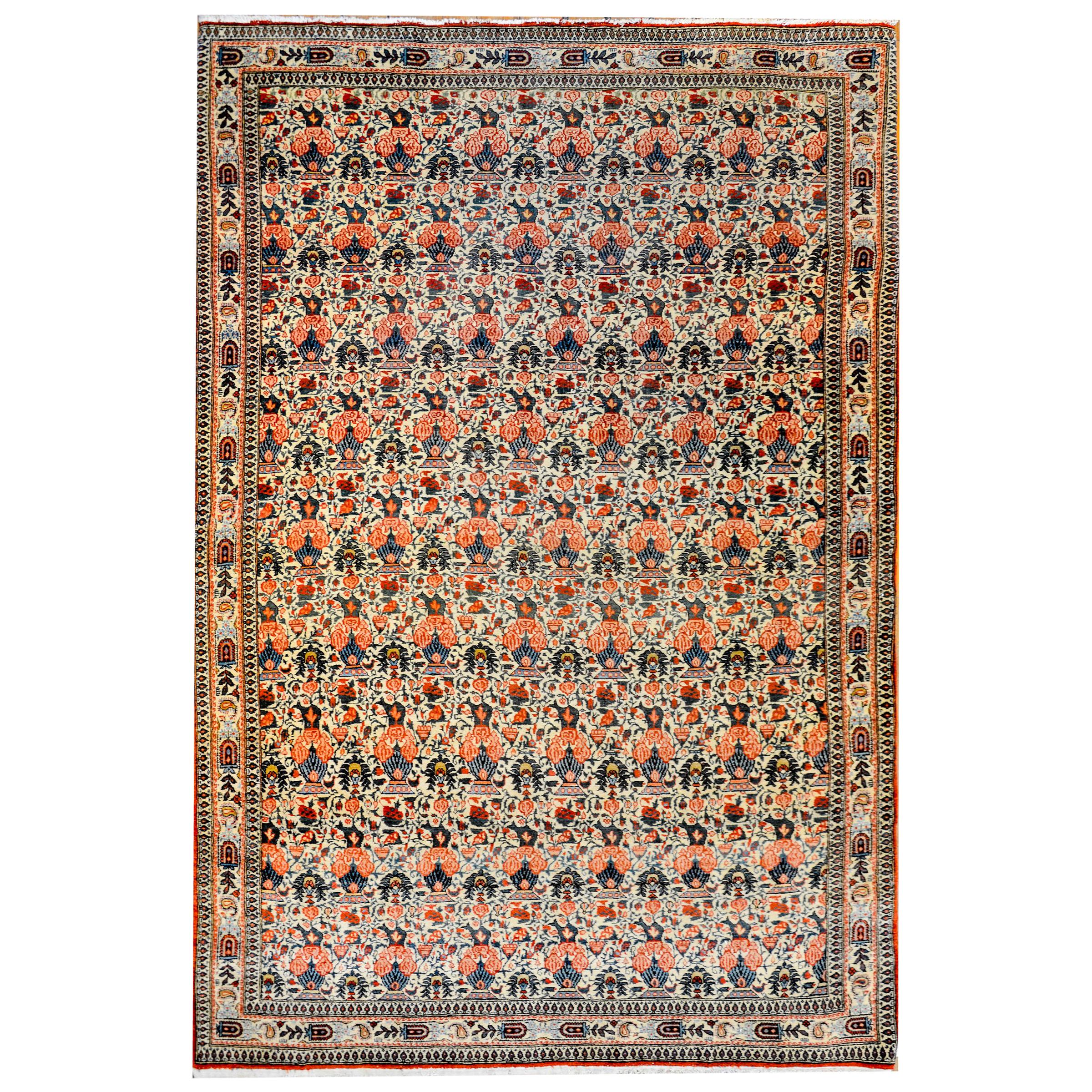 Amazing Early 20th Century Tehran Rug For Sale