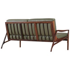 Brazilian Rosewood Sofa by Liceu De Artes e Officios, Midcentury