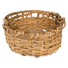 Early 20th Century Primitive Splint Basket