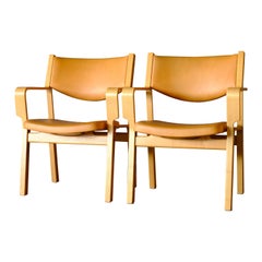 Hans Wegner, Midcentury Armchairs by Johannes Hansen